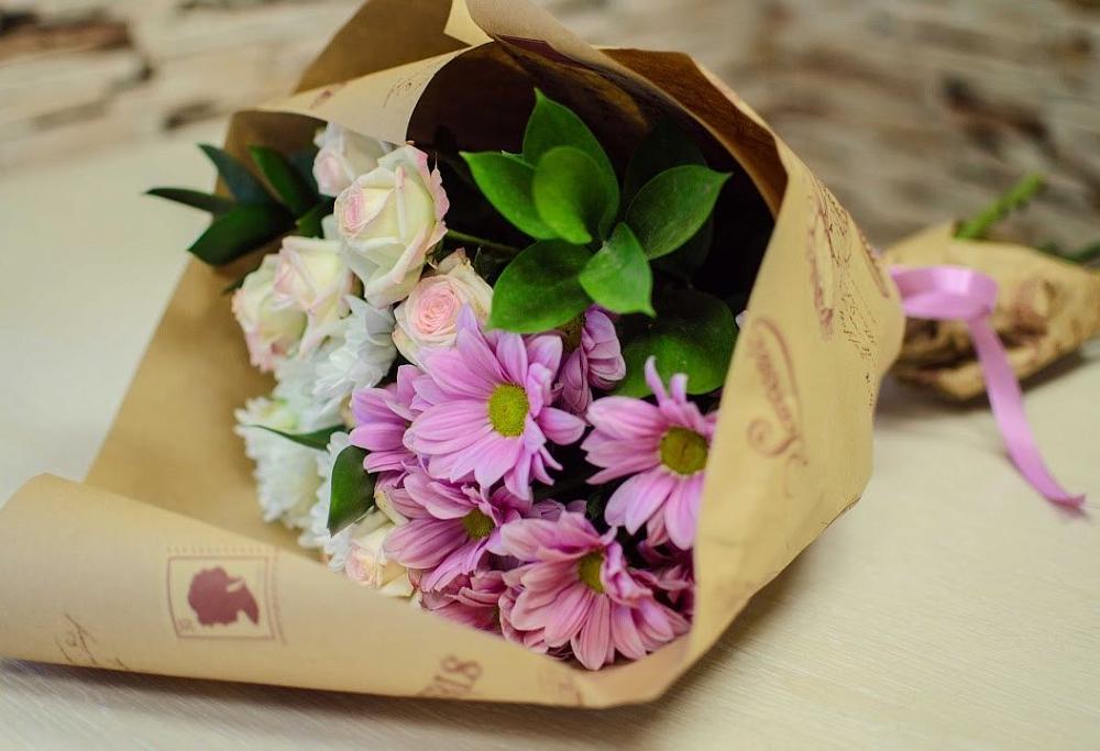 Букет цветов из: Розы и Хризантемы в Мацеста