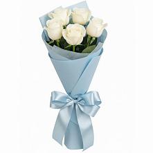 Букет 5 Белых роз Проуд #REPLACE_PRED# Мацеста