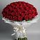 Букет 101 Красная роза Блэк Мэджик в Мацеста