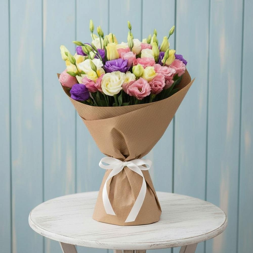 Букет цветов из: Лизиантусы в Мацеста