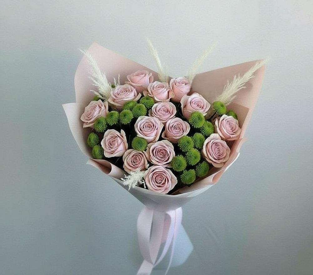 Букет цветов из: Розы и Хризантемы в Мацеста