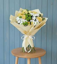 Букет цветов из:  Хризантемы и Розы в Мацеста