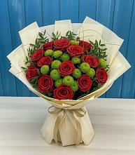 Букет цветов из:  Розы и Хризантемы в Мацеста