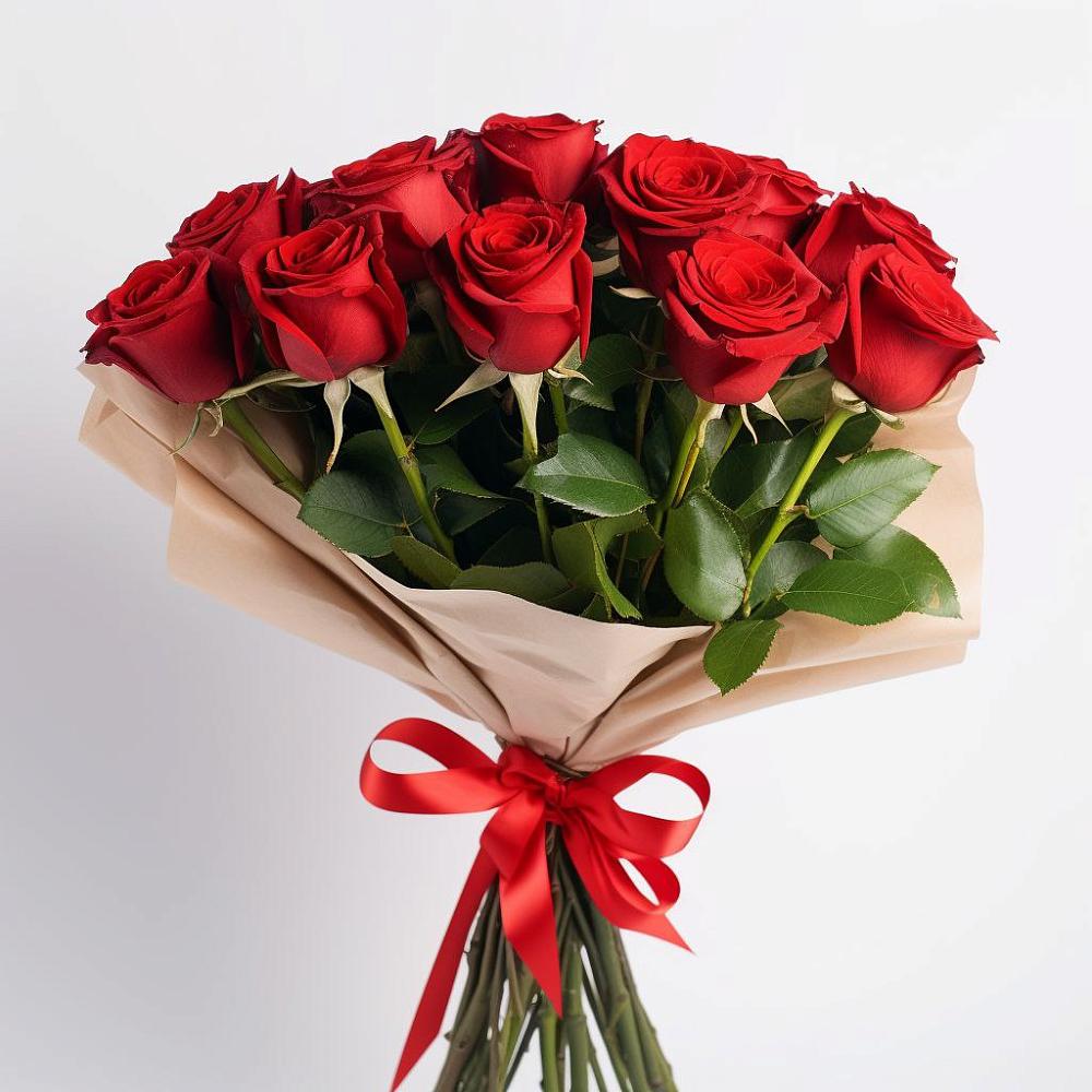 Букет 11 Красных роз Эдлесс Лав в Мацеста