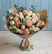 Букет цветов из:  Альстромерии и Розы в Мацеста